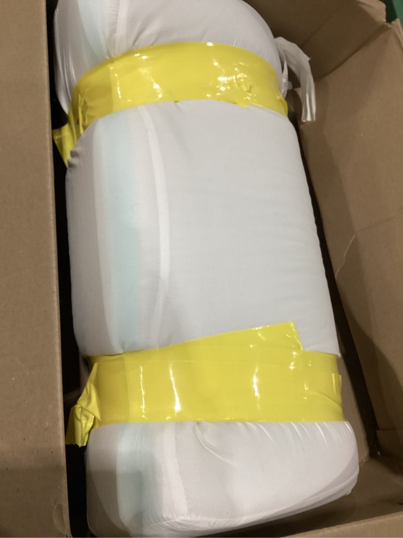 Condition photo showing As Is for HOMBYS Memory Foam Couch Cushion Replacement, High Density Upholstery Foam Wrapped with Memory Foam & Polyester Batting, Sofa Cushions Inserts with Dacron Fiber Layer,with Removable Cover,5”x22 x24 White 5 inch Thick-22"x24"