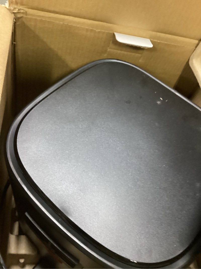 Condition photo showing As Is for Chefman Air Fryer – 6 QT Compact Airfryer for Quick & Easy Meals in Minutes, Features Hi-Fry Technology for Extra Crisp, Touchscreen Controls with 4 Presets, Nonstick & Dishwasher Safe Basket - Black Black 6 Quart