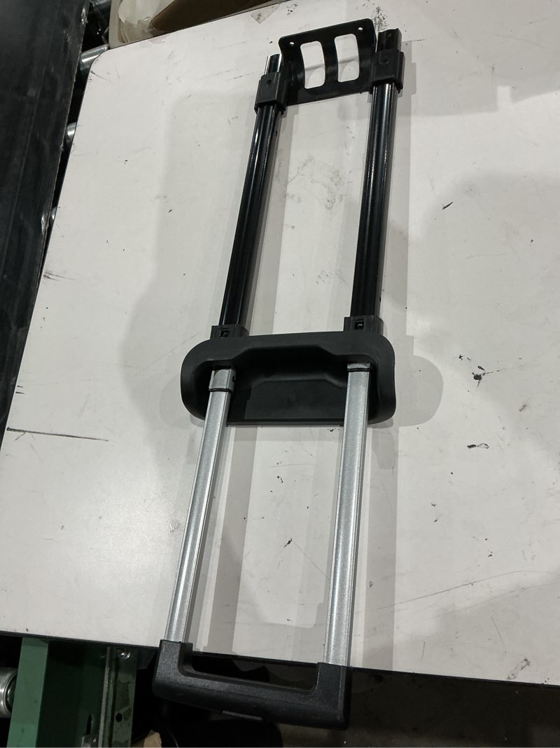 Condition photo showing As Is for durable iron telescopic handle for travel luggage - portable replacement parts for suitcase, trolley, and luggage carts, 17.71 * 7.87 * 1.57inch, silver