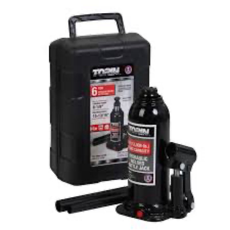 Torin Black 6-Ton Steel Hydraulic Bottle jack 