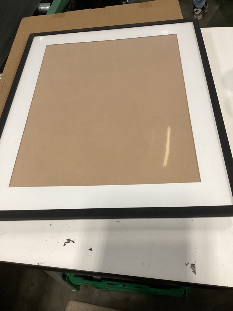 Condition photo showing Good Condition for upsimples 20x24 picture frame, display pictures 16x20 with mat or 20 x 24 without, wall hanging poster frames, black, 1 pack black 20x24