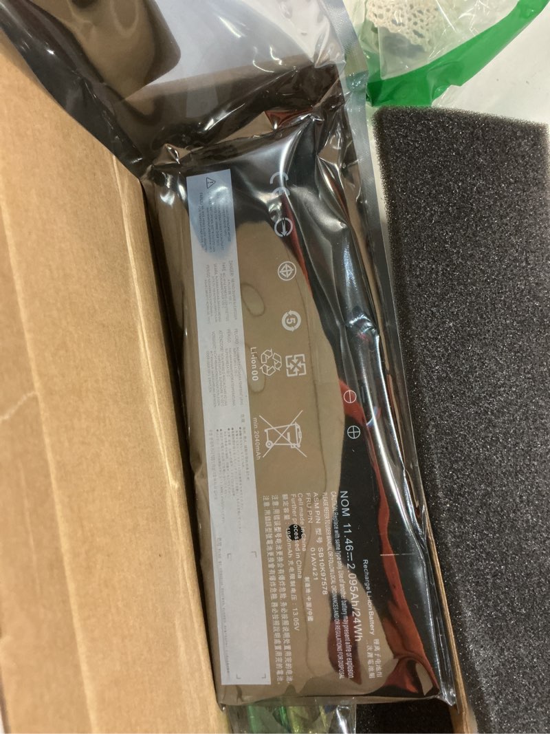 Condition photo showing New/Like New for rj40g 63wh laptop battery replacement for dell latitude 14 5420 latitude 15 5520 precision 15 3560 series laptop 01k2cf 075x16 wy9dx p137g p137g001 p104f p104f001 0wk3f1 0m3kcn 005r42 15.2v 9.37*3.74*0.23inch rj40g