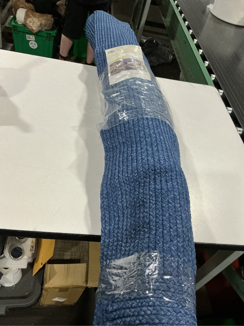 Condition photo showing Good Condition for 5'x7' natural woven rectangular braided outdoor area rug heathered blue - threshold™