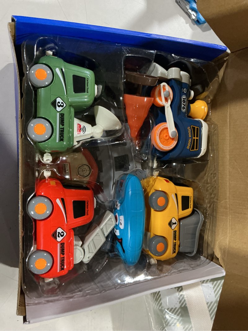 Condition photo showing As Is for train set for kids, electric steam train set for toddlers,music & lights - first choo choo train for toddlers, magnetic connection train toys, set for 3-8 age boys girls