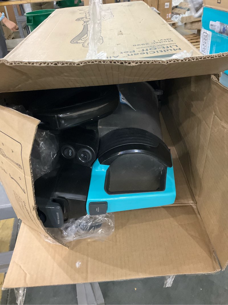 Condition photo showing As Is for Bissell 2998 MultiClean Allergen Lift-Off Pet Vacuum with HEPA Filter Sealed System, Lift-Off Portable Pod, LED Headlights, Specialized Pet Tools, Easy Empty Dirt Tank MulitClean Lift-Off
