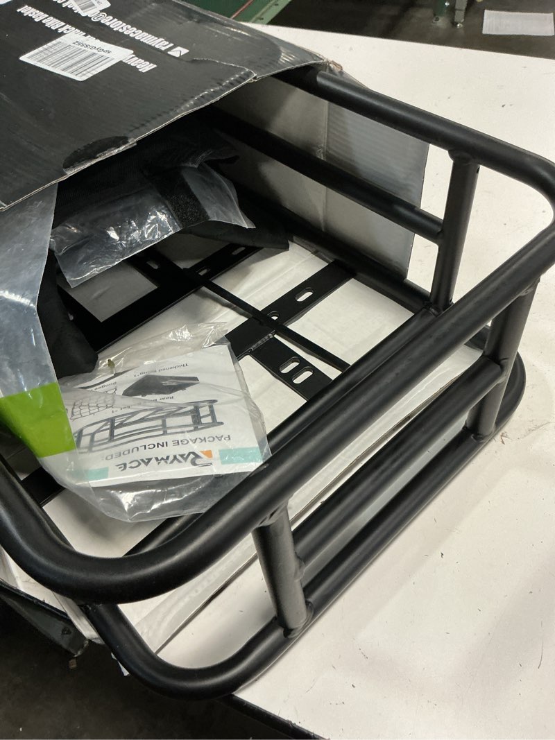 Condition photo showing Good Condition for raymace rear rack bike basket with cargo net and liner | large bicycle basket perfect mount for electric bike