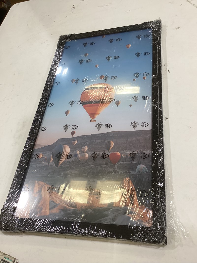 Condition photo showing New/Like New for jcjmy 10x20 picture frame black for photo and poster, horizontal and vertical formats for wall hanging, 10 x 20 wall gallery frame for photos black 10x20 inch