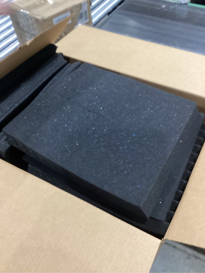 24 Pack Acoustic Panels 1 X 12 X 12 Inches - Acoustic Foam - Studio Foam Wedges - High Density Panel