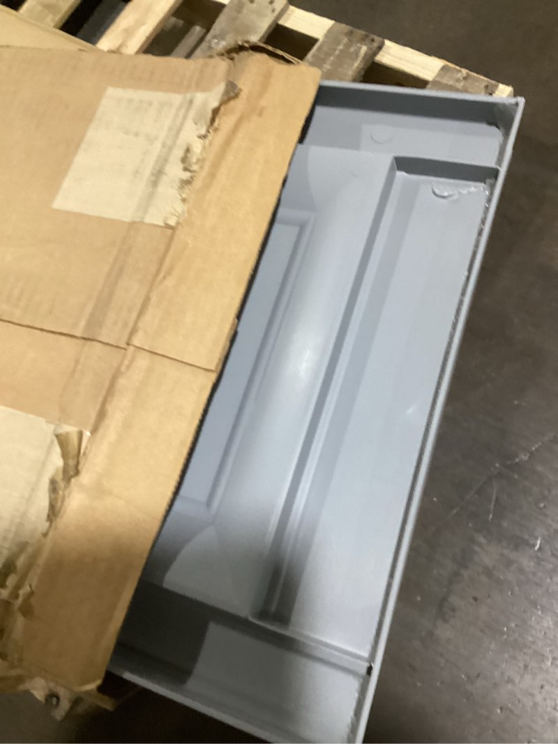 Condition photo showing As Is for 14 3/4"W x 65"H Mid-America Vinyl, TailorMade Two Equal Panels, Raised Panel Shutters, w/Installation Shutter-Lok's (Per Pair), 945 - Platinum 14.75-in. W x 65-in. H 945 - Platinum