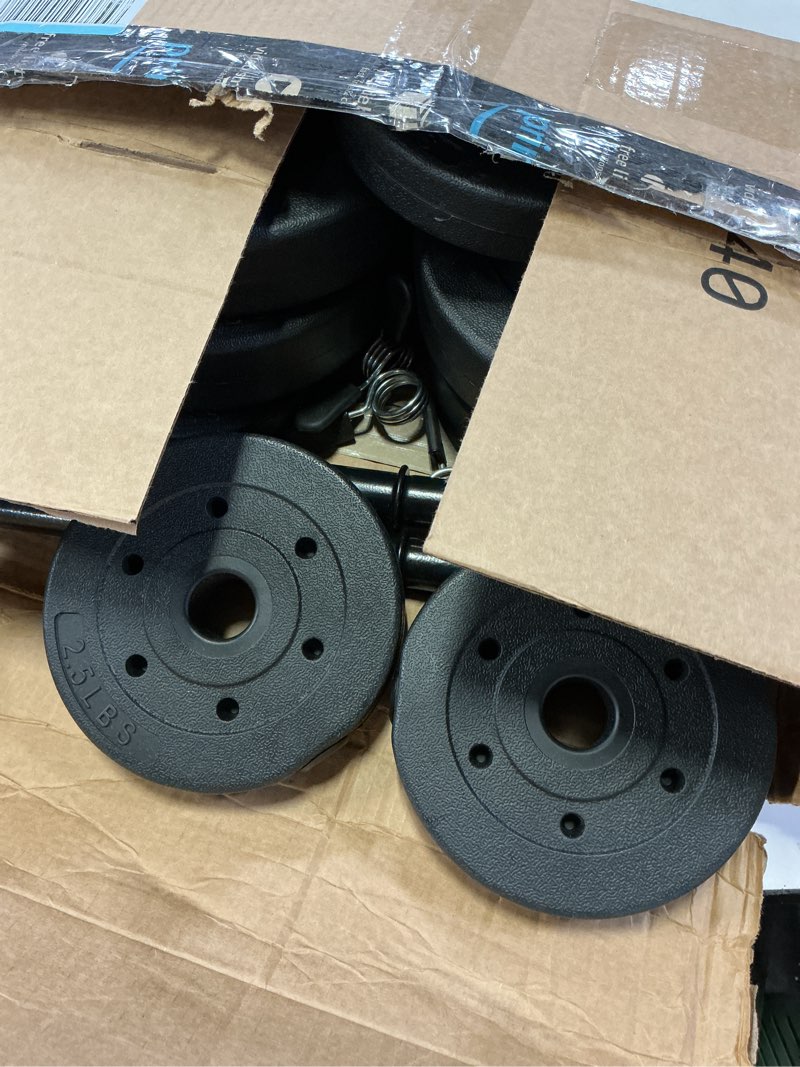 Condition photo showing Good Condition for CAP Barbell 40-Pound Adjustable Cement Dumbbell Set – Versatile Vinyl Coated Weights for Home Gym Excellence