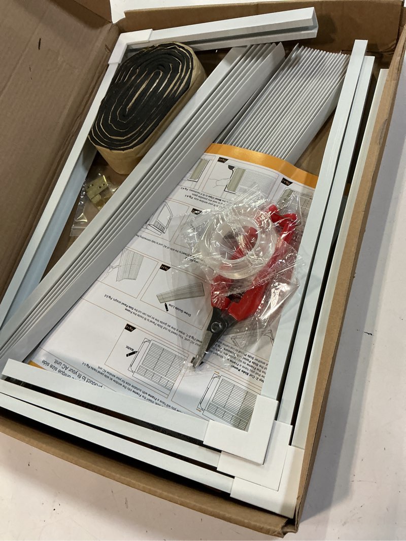 Condition photo showing Good Condition for bjade's window air conditioner side panels with adjustable frame size suitable for different window ac unit 5,000-14,000btu, side panel seal kit,room ac accordion filler curtain replacement kit