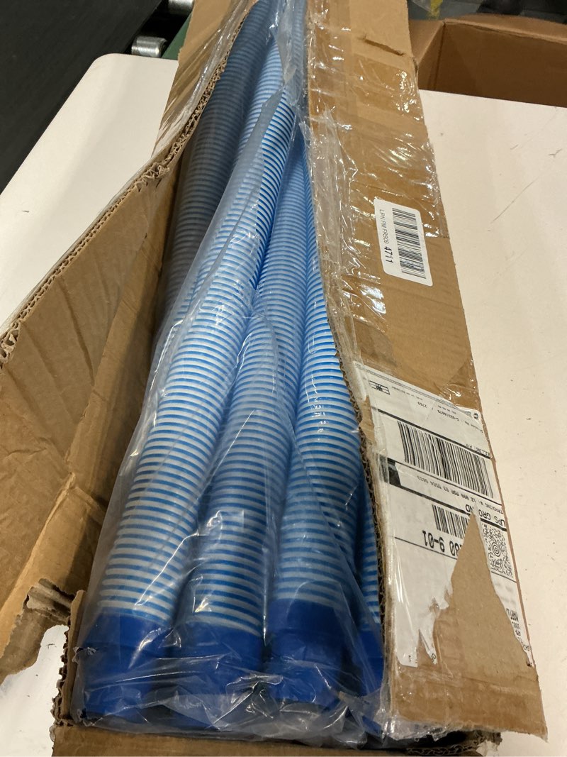 Condition photo showing Good Condition for poolvio pool vacuum hose 26 feet (8 x 40 inch), 1.5 inch cuffs, compatible with most inground automatic cleaners blue+white