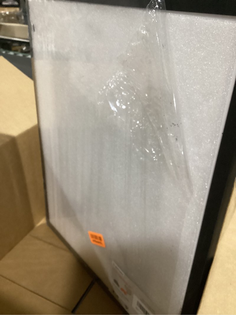 Condition photo showing As Is for (incomplete) upsimples 16x20 picture frame, display pictures 11x14 with mat or 16 x 20 without, wall hanging poster frame, black, 1 pack black 16x20