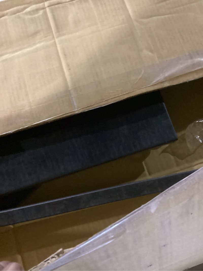 Condition photo showing Good Condition for SSWBasics Black 2-Way Adjustable Clothing Rack with Straight Arms and Chrome Accents - Adjustable From 48" to 72" - Great for Retail, Restaurants, and Home Storage