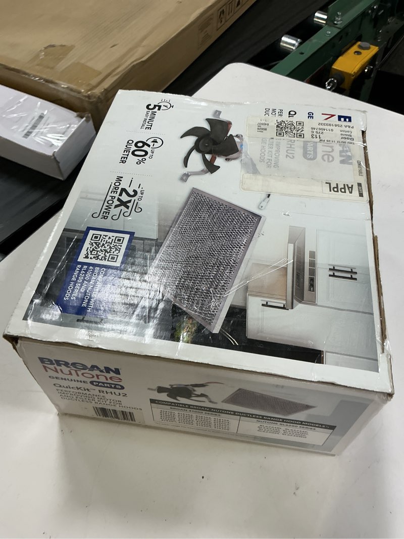 Condition photo showing As Is for 97012248 s97012248 range hood fan motor by blutoget -fit for br.oan nutone 40000 &42000 series stove range hood- exhaust fan motor replaces 99080492 bp17 ap4527731 99080363 99080410 99080533 9701121