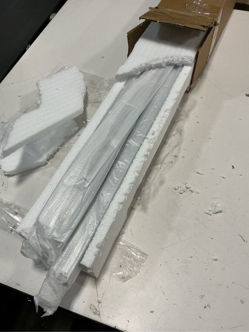 Condition photo showing Good Condition for Curtain Track, Ceiling Curtain Track for Room Divider, Ceiling Mount Rail Set with Roller Hooks, White, 6ft - 9ft white 6ft - 9ft