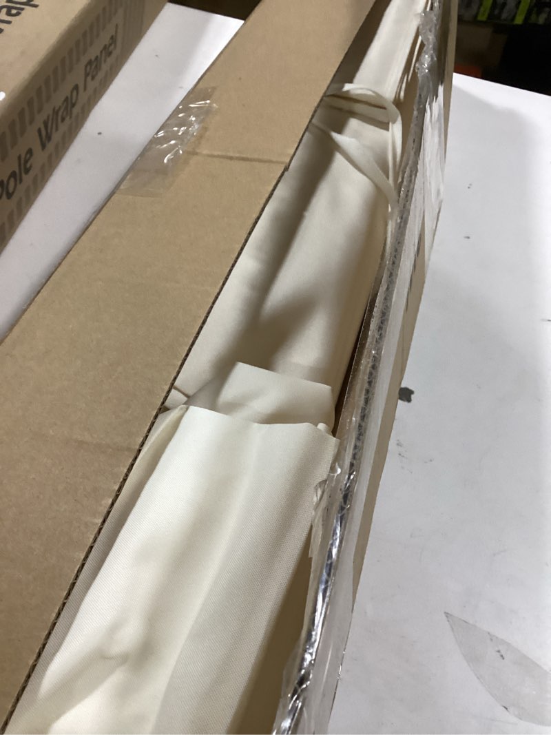 Condition photo showing Good Condition for Kokorona 3 Panel Room Divider, 6FT Tall Folding Privacy Screen Wall Dividers, Portable Privacy Screen Freestanding Room Divider for Room Separation, Included - Cover Strips, Beige, 102''W x 71''H 3 Panel-102"W Beige