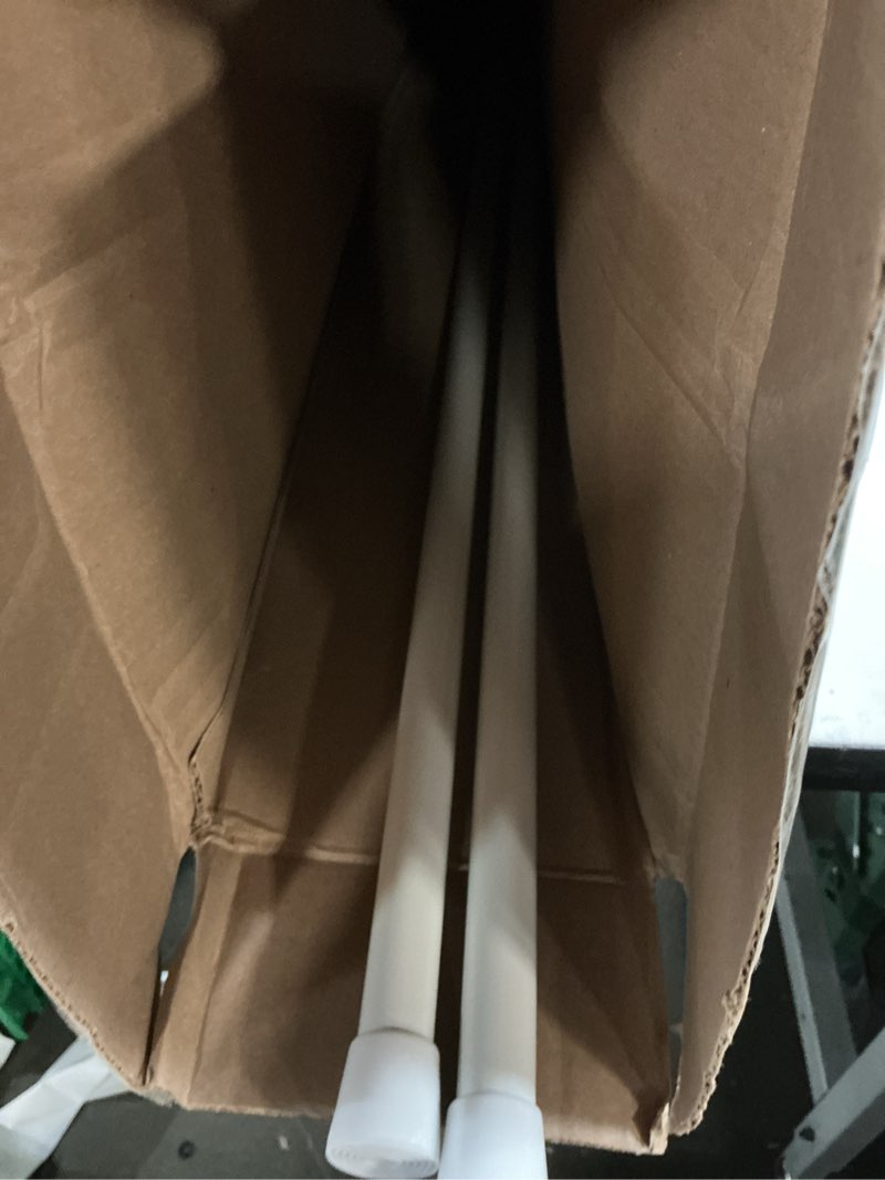 Condition photo showing As Is for AIZESI 2PCS White Tension Rod 17 to 28 Inch, Adjustable Spring Curtain Rod No Drilling, Spring Tension Rods for Window DIY Projects Cupboard Wardrobe Small Curtain Rods Short Tension Rod White 17 to 28inch-2pcs