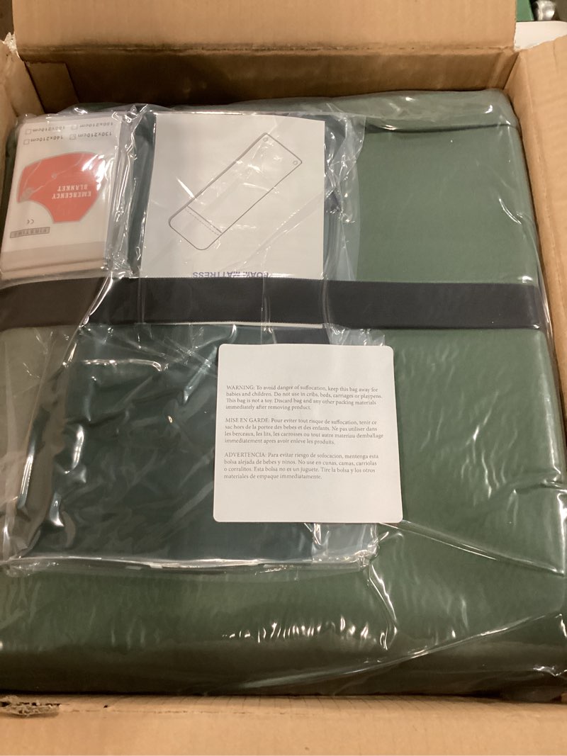 Condition photo showing New/Like New for Throntrax Camping Sleeping Pad - Ultralight Camping Mat with Pillow Built-in - 3.1" Thick | Self-Inflating & Suitable for All Seasons - Compact Sleeping Pad for Camping - Grey