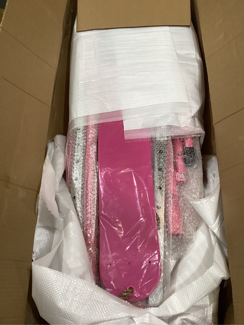 Condition photo showing As Is for fc funcheer foldable gymnastics bar,5ft horizontal bar,adjustable kids training bar for kids ages 3-15,kids gymnastics bar,triangle stable structure-gym equipment for home 5ft bar-swing-rings-mat pink-mat