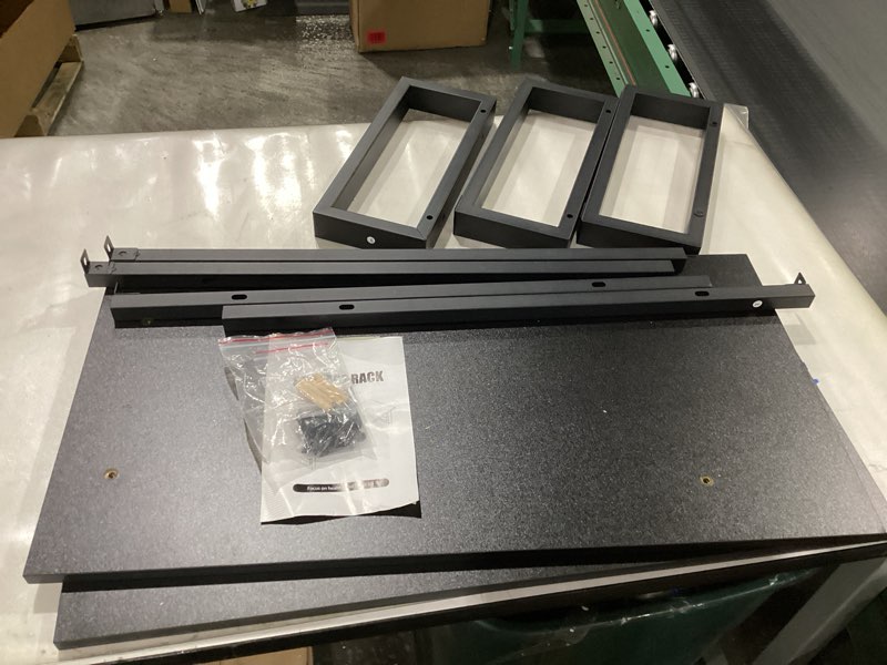 Condition photo showing Good Condition for YAOHUOO 59\" Large TV Riser for 32-75 inch TV, TV Riser Stand Shelf with Steel Legs, Tabletop TV Stand Riser for Home Office,Black 59\"W×15\"D×6.5\"H Black