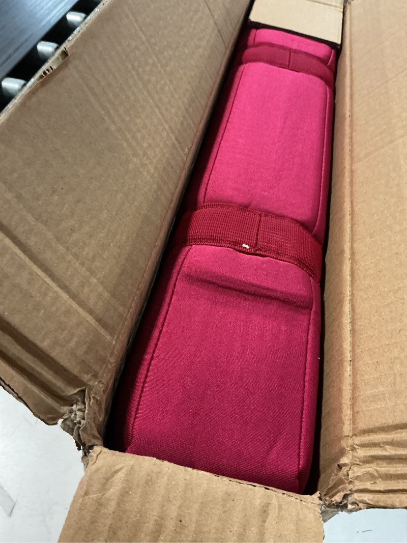 Condition photo showing New/Like New for mose cafolo american mahjong game set, pinky red carrying bag,166 premium white tiles,4 color racks/pushers,100 chips,1 wind indicator,western mahjong tiles set,complete ma jong set