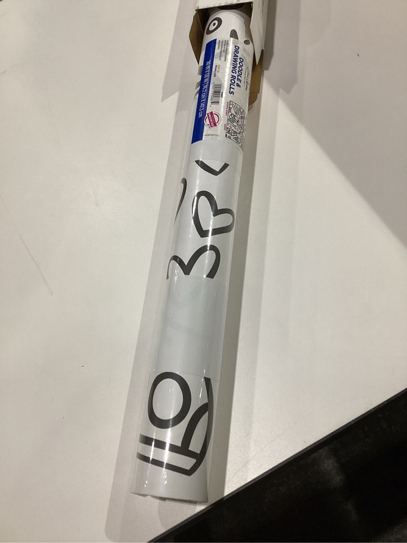 Condition photo showing New/Like New for Prang Doodle & Drawing Rolls by Cassie Stephens, White, 58" x 30", 4 Designs (1 per Sheet)