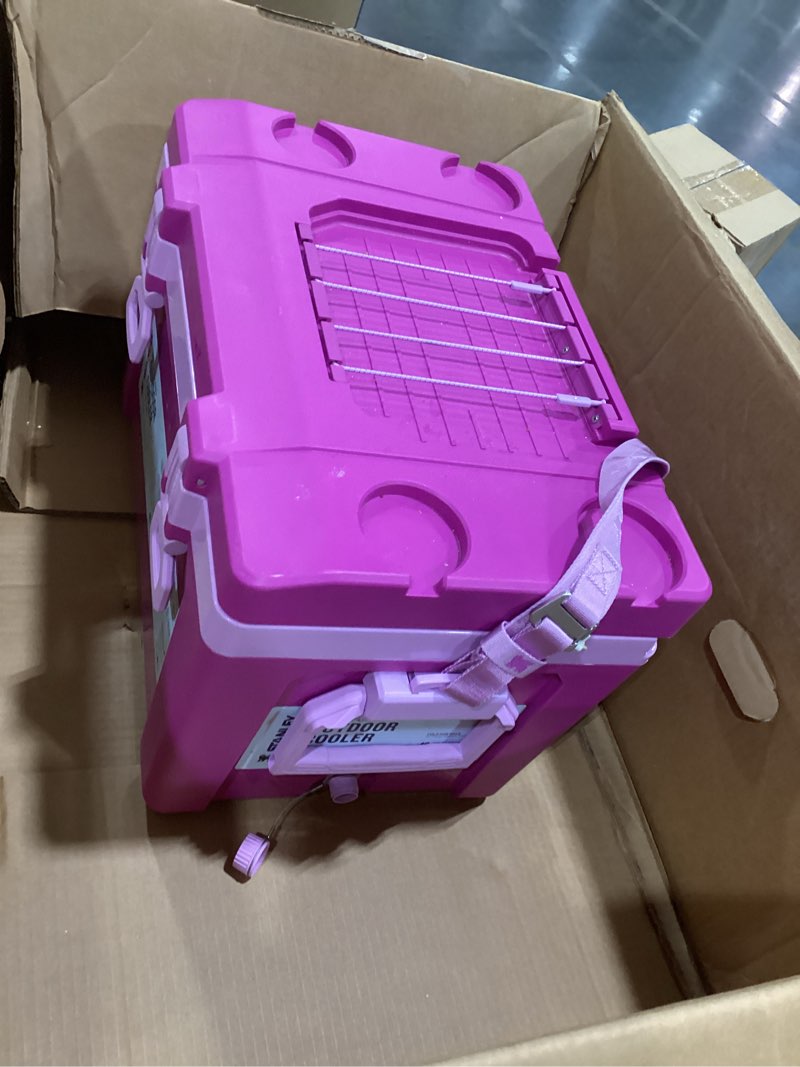 Condition photo showing Good Condition for stanley adventure outdoor cooler 24 qt | heavy duty outdoor camping cooler with easy carry top handle | bpa-free | dark blossom dark blossom 24 quarts