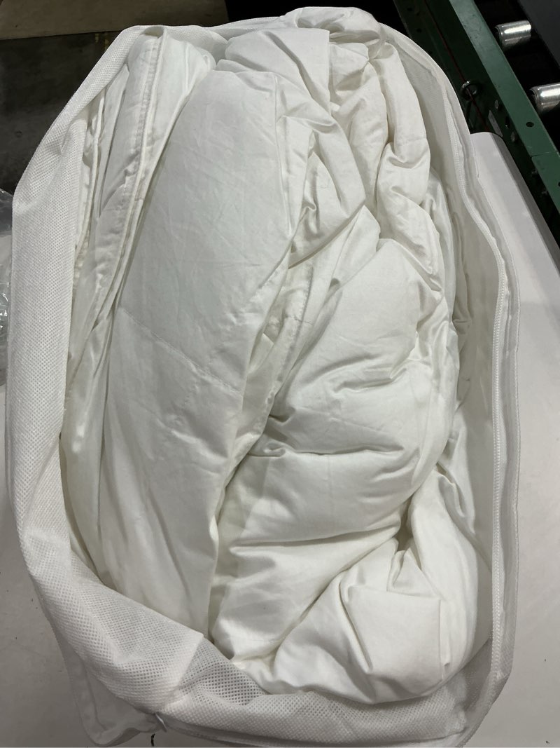 Condition photo showing Good Condition for lightweight premium down alternative comforter, king/cal king, white
