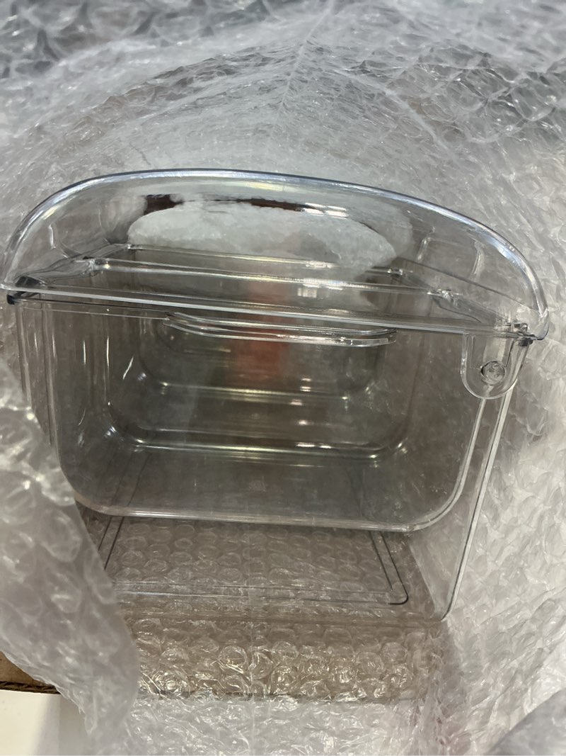 Condition photo showing Good Condition for condiment tray with stainless steel 5 spoons, 5 forks and 1 clip, chilled condiment server, condiment server, bar garnish holder on ice, bar accessories fruit and salad with removable trays and lid