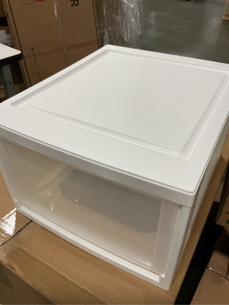 Condition photo showing Good Condition for  Similar Iris Ohyama Chest I, 3-Piece Set, Width 14.8 x Depth 20.8 x Height 10.9 inches (37.6 x 52.8 x 27.7 cm), White/Clear, MD