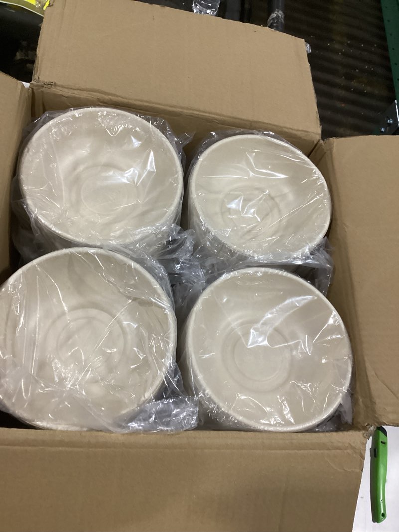 Condition photo showing Good Condition for Green Swan Disposable Paper Bowls, 40 Oz [50 Pack] Large Bowl-100% Compostable, Biodegradable, Eco-Friendly Natural Colour Bowls - Convenient for Daily Use for Salad, Hot Soup, and Pasta