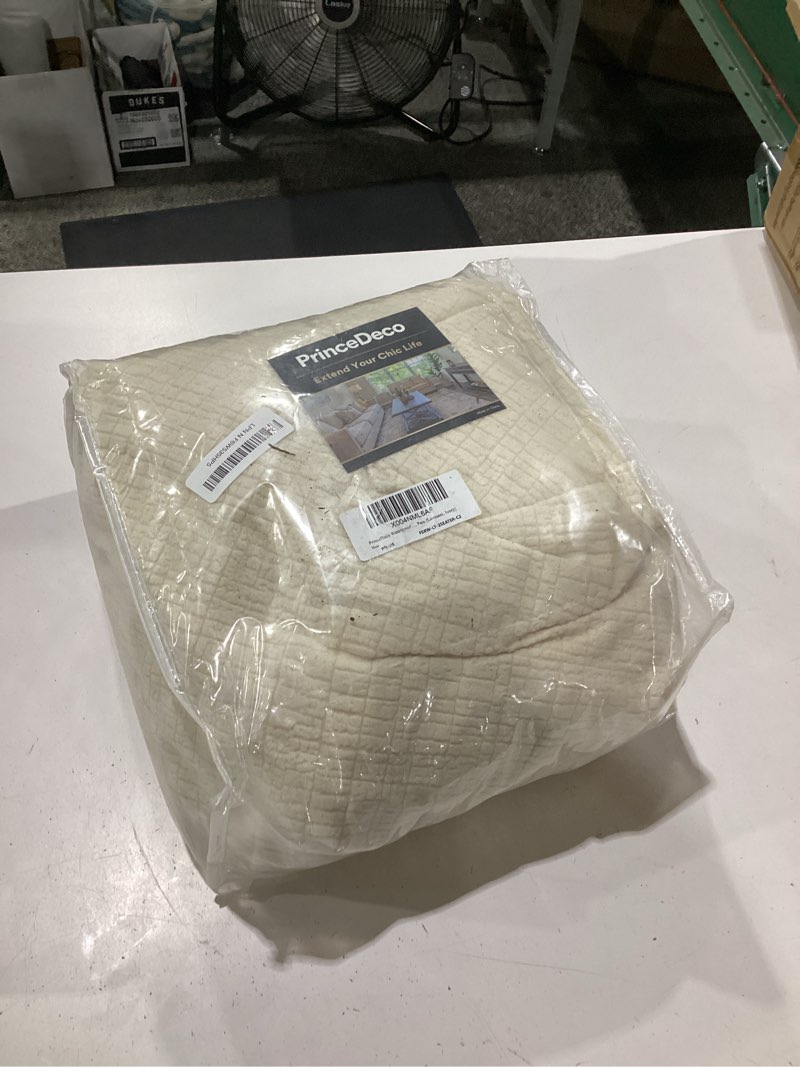 Condition photo showing Good Condition for princedeco waterproof couch cover slipcovers for sofas,stretch loveseat cover for 2 seat couch,love seat sofa covers washable furniture protector for kids, pets (loveseat seat width 38"-46" ivory) 2 seat (seat width 38"-46") ivory