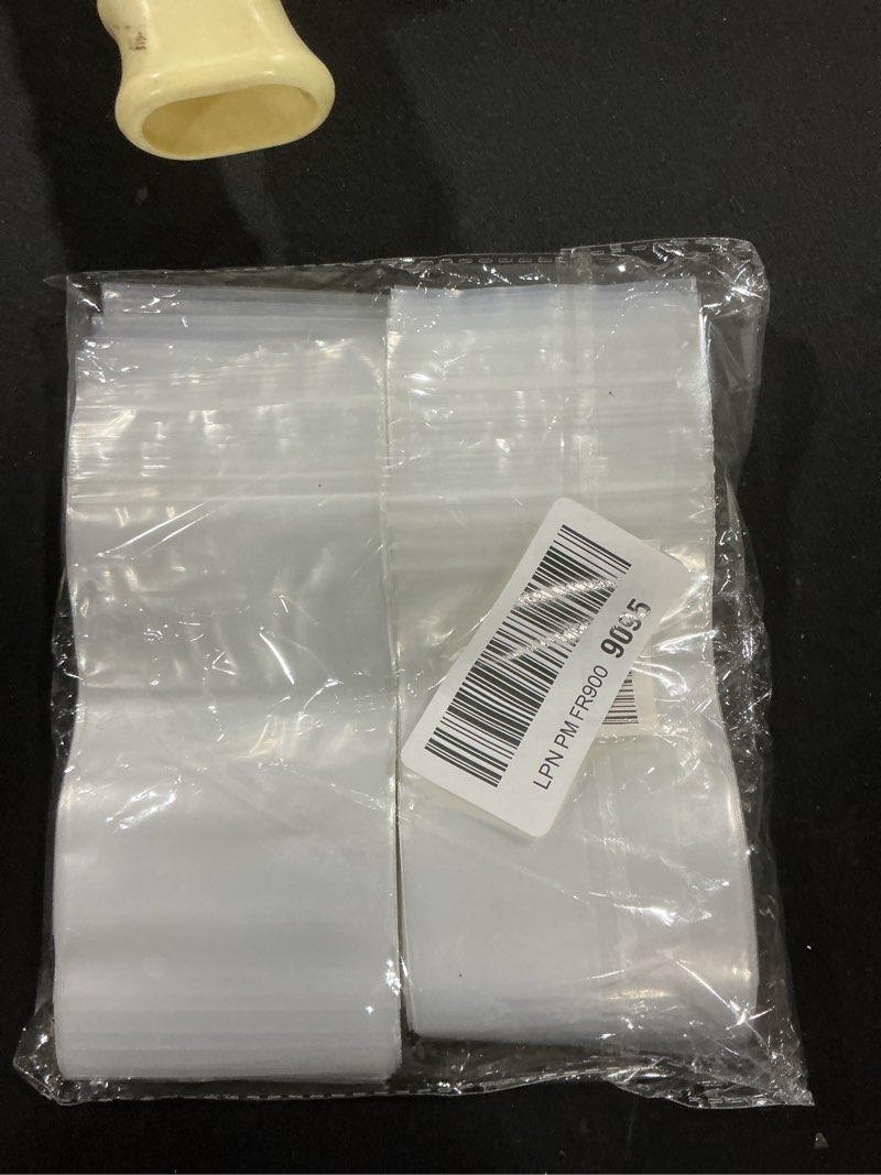Condition photo showing Good Condition for 200pcs 3 x 5 inch Plastic Bags, 2 mil Jewelry Bags, Clear Small Zip Bag, Resealable Zip Bag for Small Business, Storage, Candy 3x5 Inch (Pack of 200)