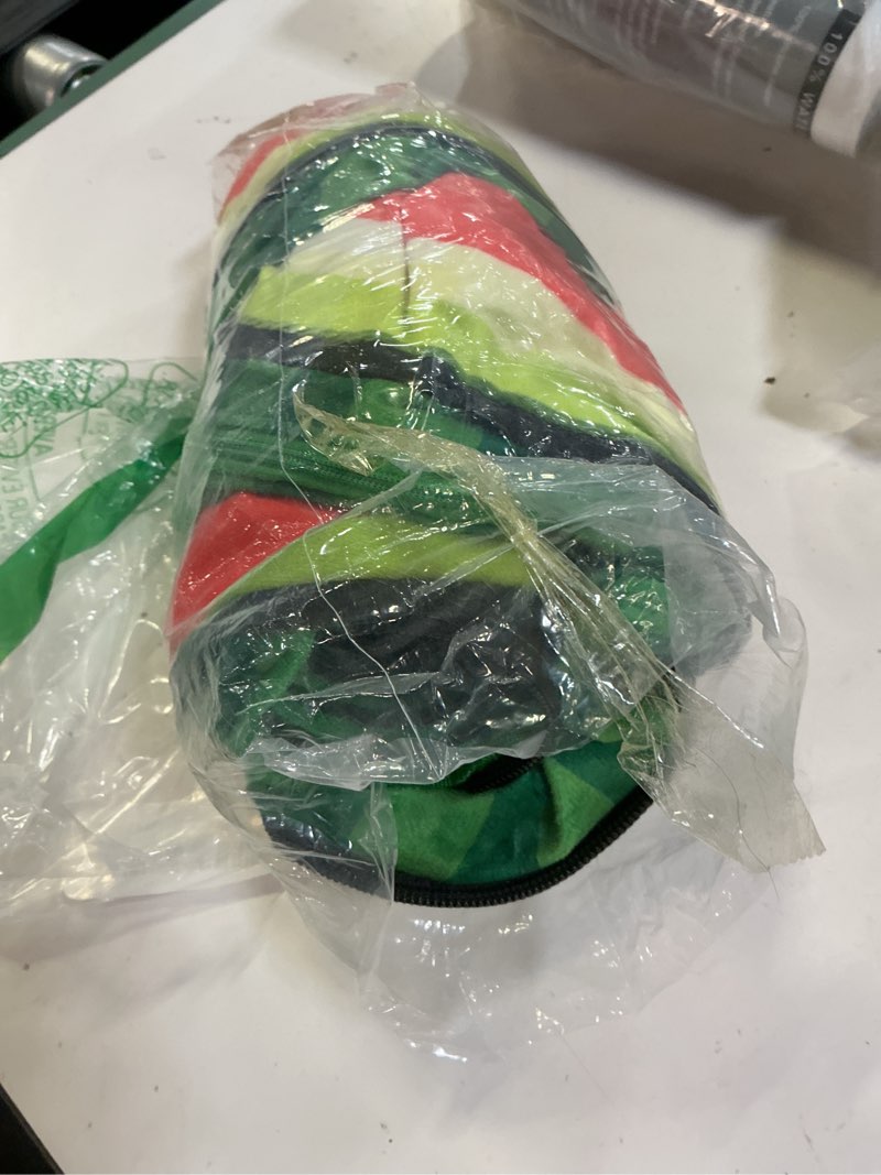 Condition photo showing As Is for upgraded inflatable dog cone collar with transparent anti-licking shield, adjustable elizabethan collar for medium large dogs, 2-in-1 design with detachable shield and soft padding (xl, watermelon) xl (neck: 18-23") watermelon