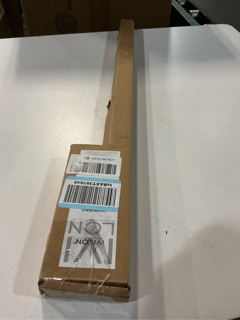 Condition photo showing New/Like New for Ivilon Drapery Window Curtain Rod - End Cap Style Design 1 Inch Pole. 28 to 48 Inch Color Black 28 to 48 in.