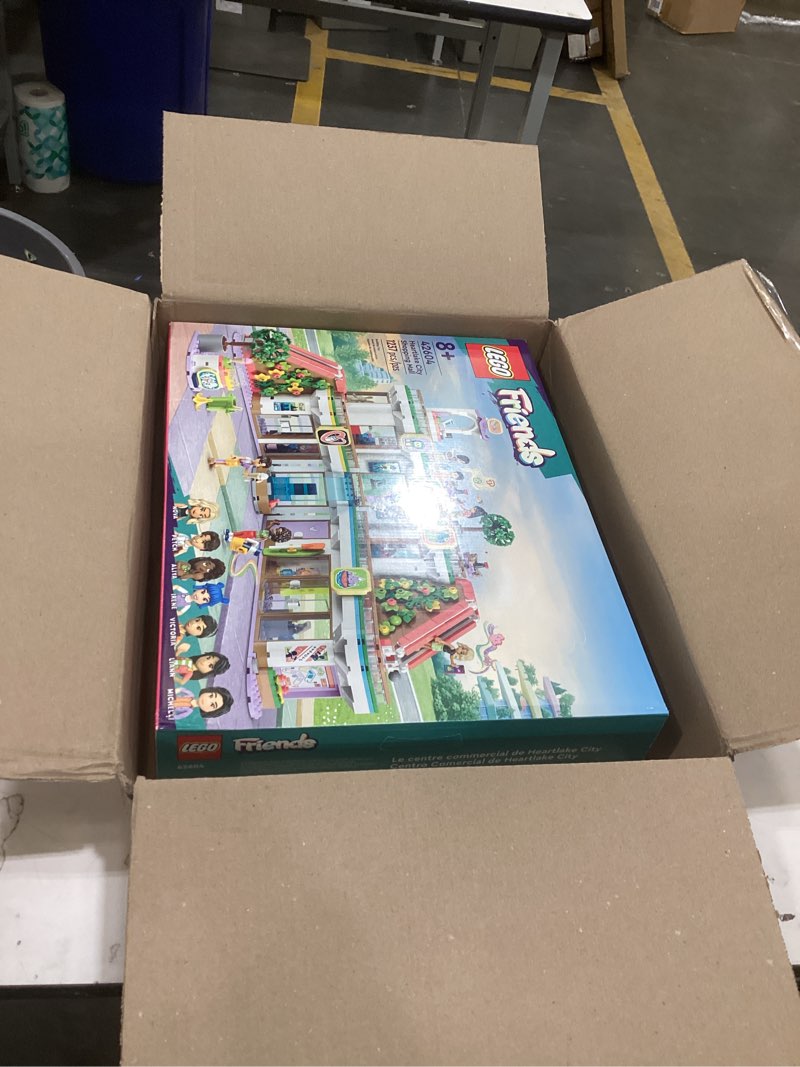 lego friends heartlake city shopping mall toy, building kit with mini-doll accessories for kids to b