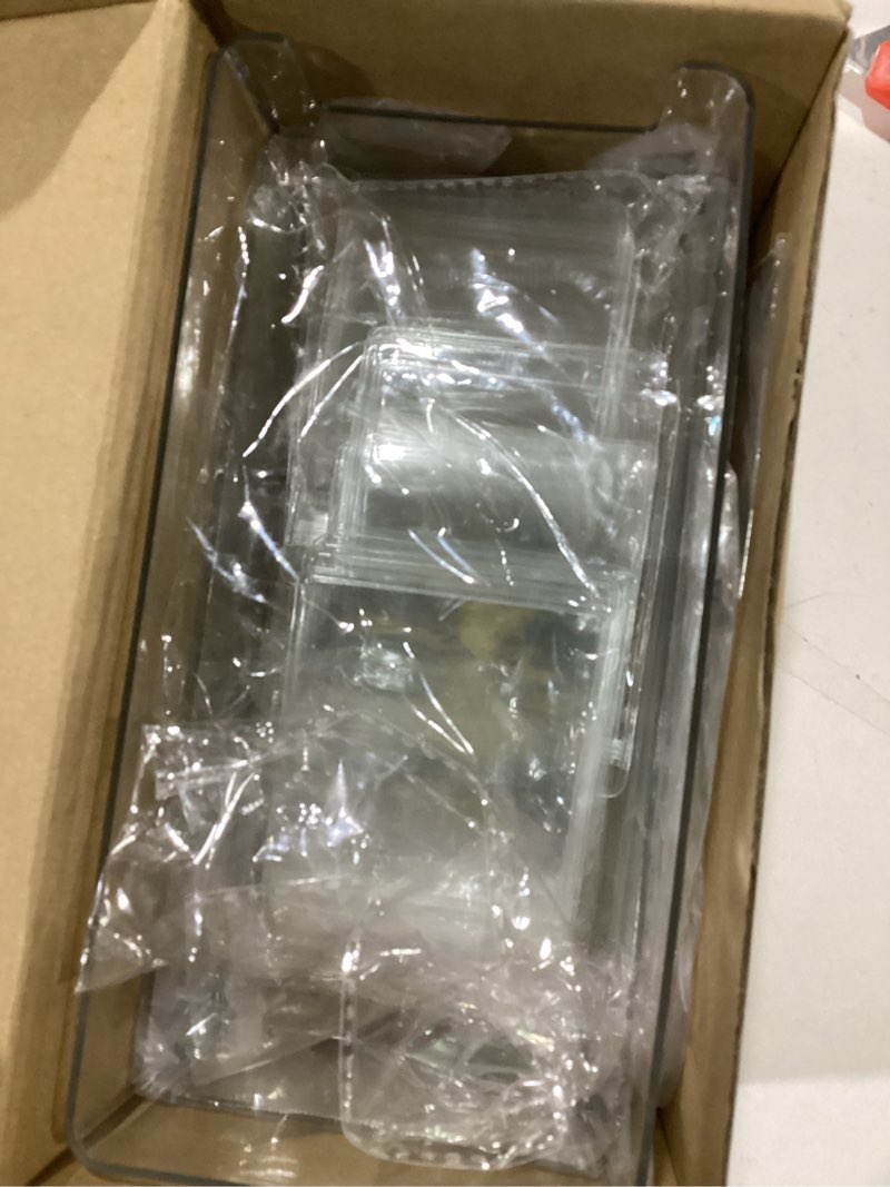 QUPIVA 2 Pack Earring Organizer Clear Jewelry Box Case for Teen Girls Women, 60 Pack PVC Clear Jewel