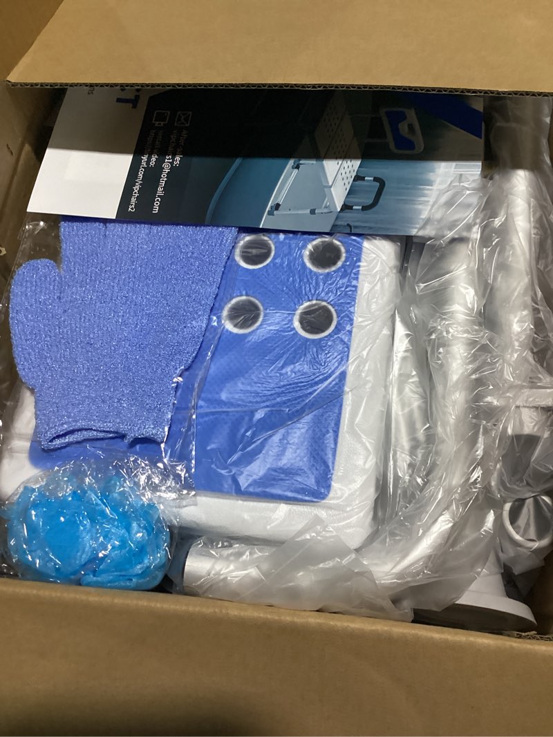 Condition photo showing Good Condition for Heavy Duty Width Adjustable Bath Tub Transfer Shower Bench for Inside Tub Extended Shower Chair with