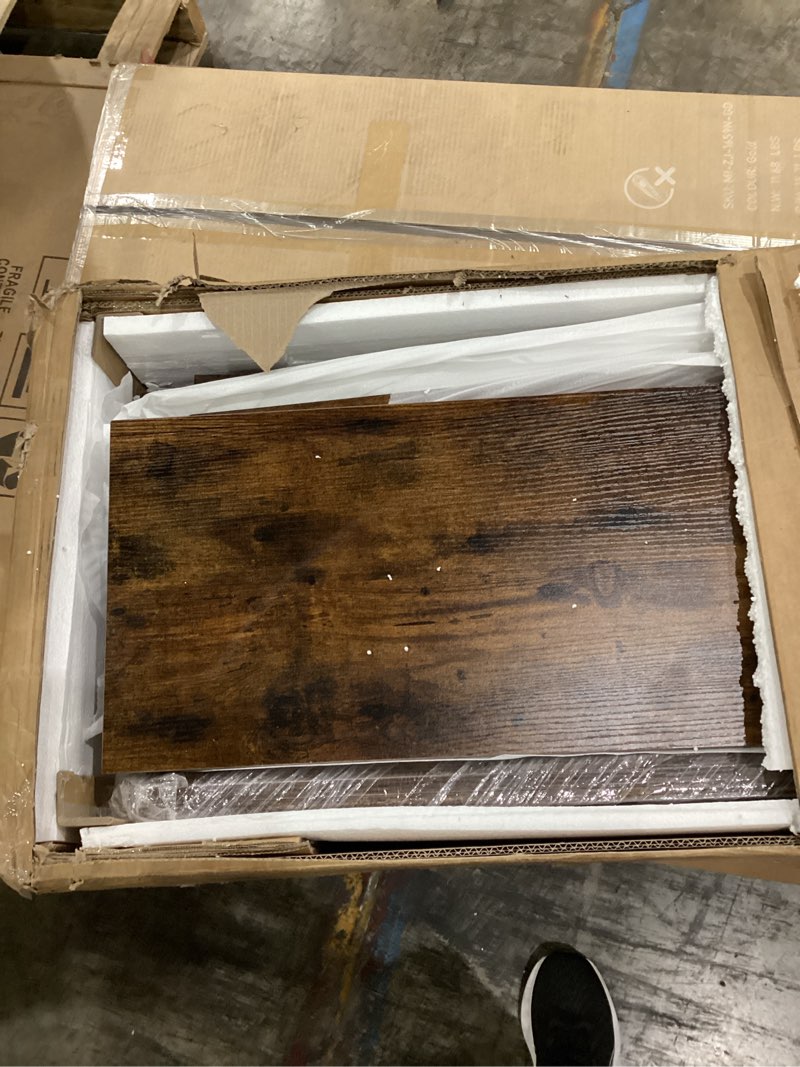 Condition photo showing Good Condition for walker edison liss contemporary 4-door minimalist sideboard, 70 inch, dark walnut 70 inch dark walnut