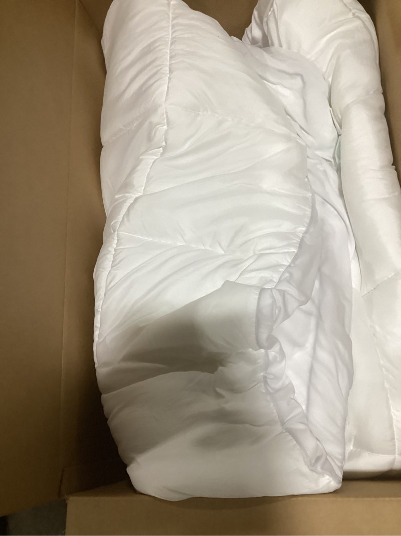 Condition photo showing Good Condition for (similar) niagara sleep solution cloud-like queen mattress topper - 100% cotton top mattress pad for back pain relief - breathable & naturally cooling for hot sleepers, white