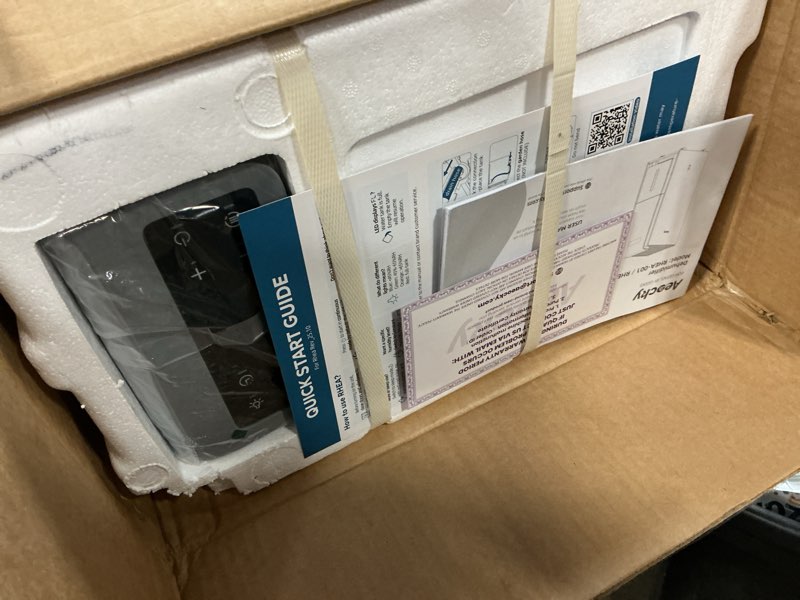 Condition photo showing New/Like New for aeocky 4500 sq.ft energy star most efficient 2025 dehumidifier, max 80 pint/day smart compressor dehumidifier with drain hose, intelligent humidistat,for basement,bedroom,home,bathroom 80 pints - 4500 sq.ft