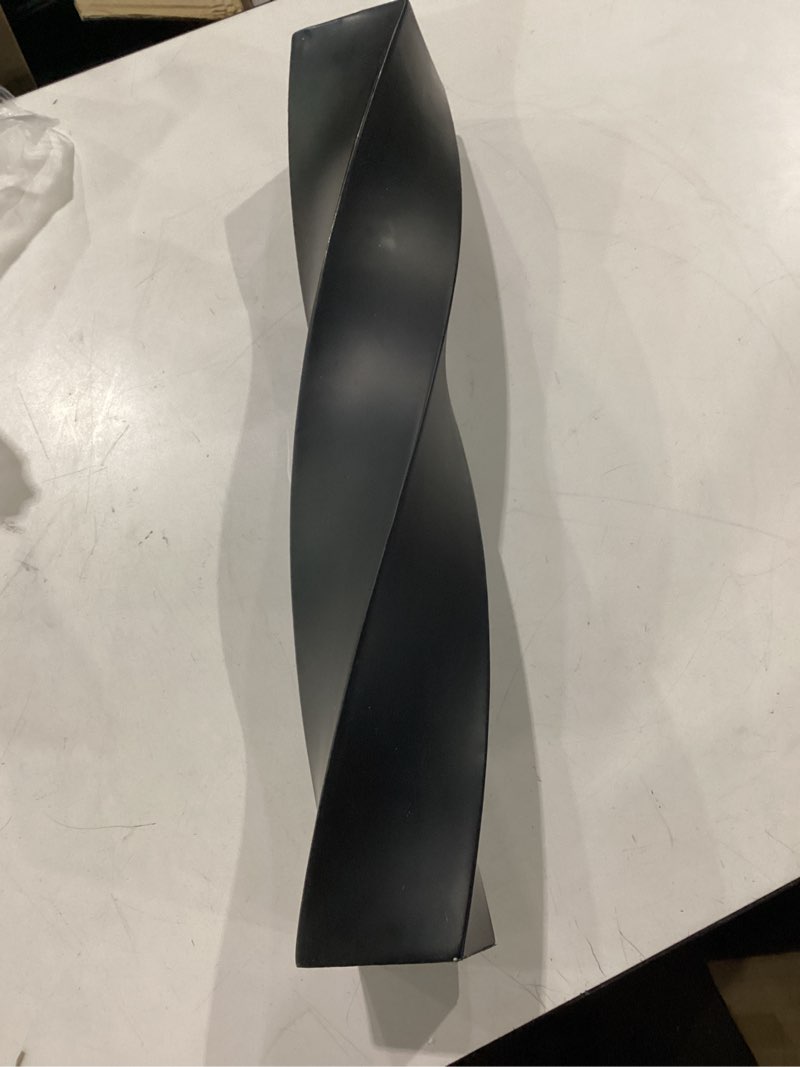 Condition photo showing Good Condition for tall black resin floor vase - 23.6 inch modern square twist vases for home decor, large decorative vase for dried flowers, pampas grass, centerpiece - matte finish black 23.6 in