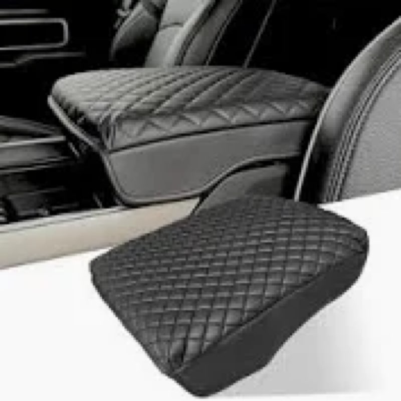ZOCSONU Center Console Cover for 2019-2024 Dodge Ram 1500/2500/3500, Armrest Cushion Cover Nappa Lea