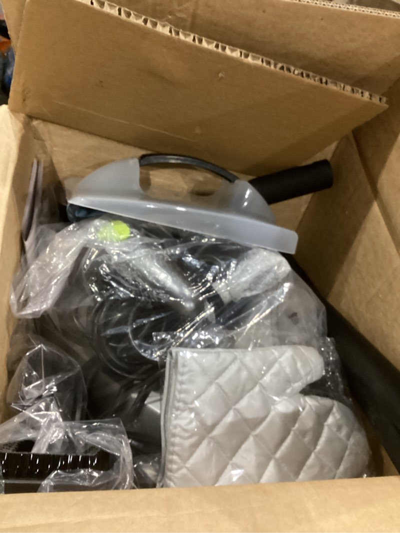 Condition photo showing As Is for Heavy-Duty Steam Cleaner - 1500W Multipurpose Handheld Floor Steamer with 22 Accessories 16ft Cord for Home, Car Detailing, Tile, Grout, Carpet, Wallpaper, Upholstery, Window, Deep Cleaning