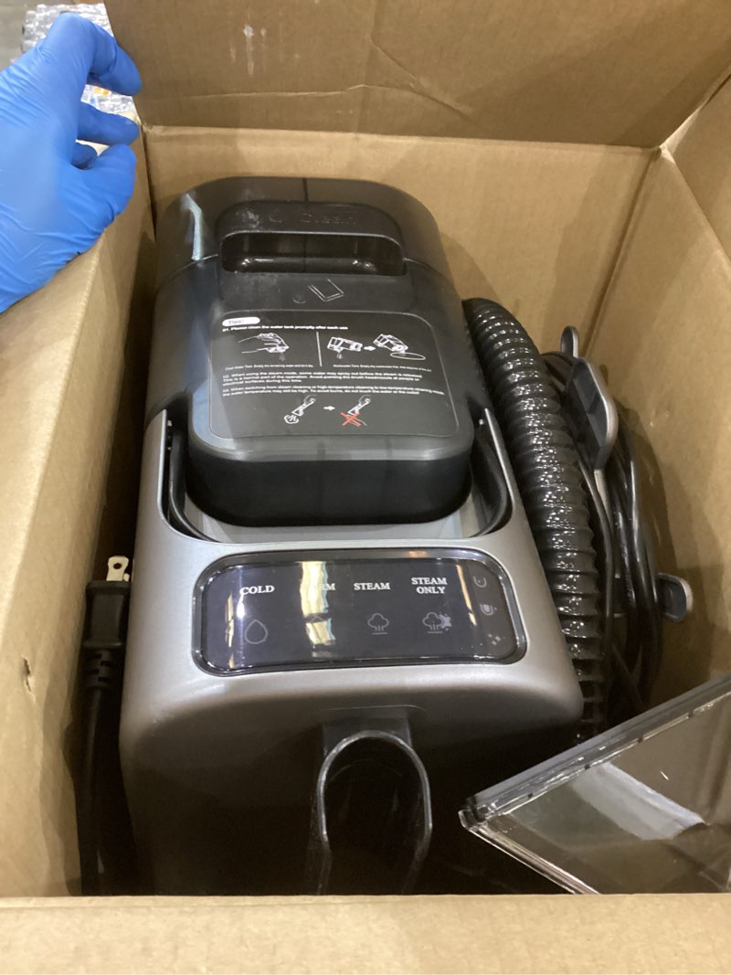 Condition photo showing As Is for Portable Carpet Cleaner Machine with Steam and Heating Techology,18Kpa Powerful Suction with Versatile Tools for Pets, Couch,Spot Cleaner for Stairs/Furniture/Rug(Gray,3"&5"Hand Tool)