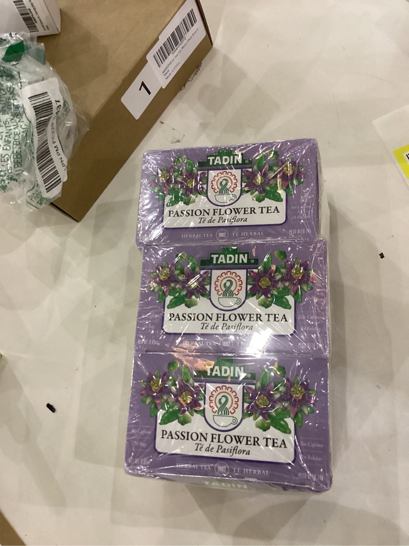 Tadin Tea, Pasiflora - Passion Flower Tea, 72 Tea Bags - Relax Mind Muscle Pasiflora - PACK OF 3