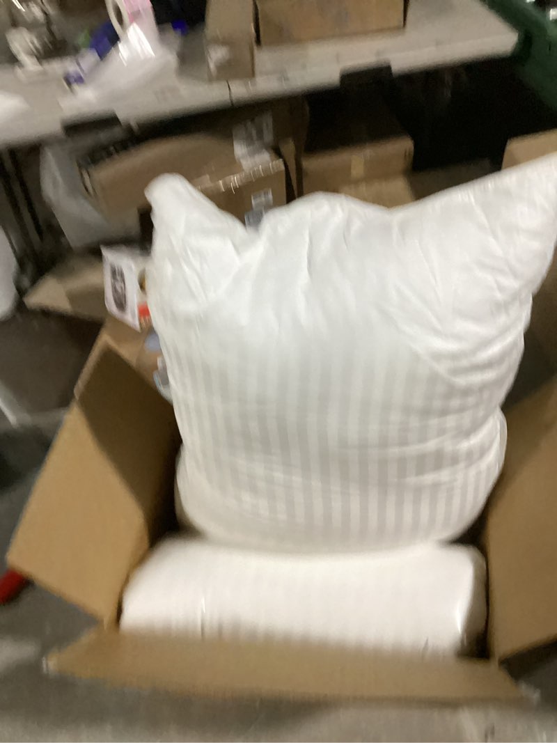 Condition photo showing As Is for Beckham Hotel Collection Bed Pillows Standard/Queen Size Set of 2 - Original Soft Down Alternative Pillow for Sleeping - Soft Support for Back, Stomach or Side Sleepers Queen / Standard White