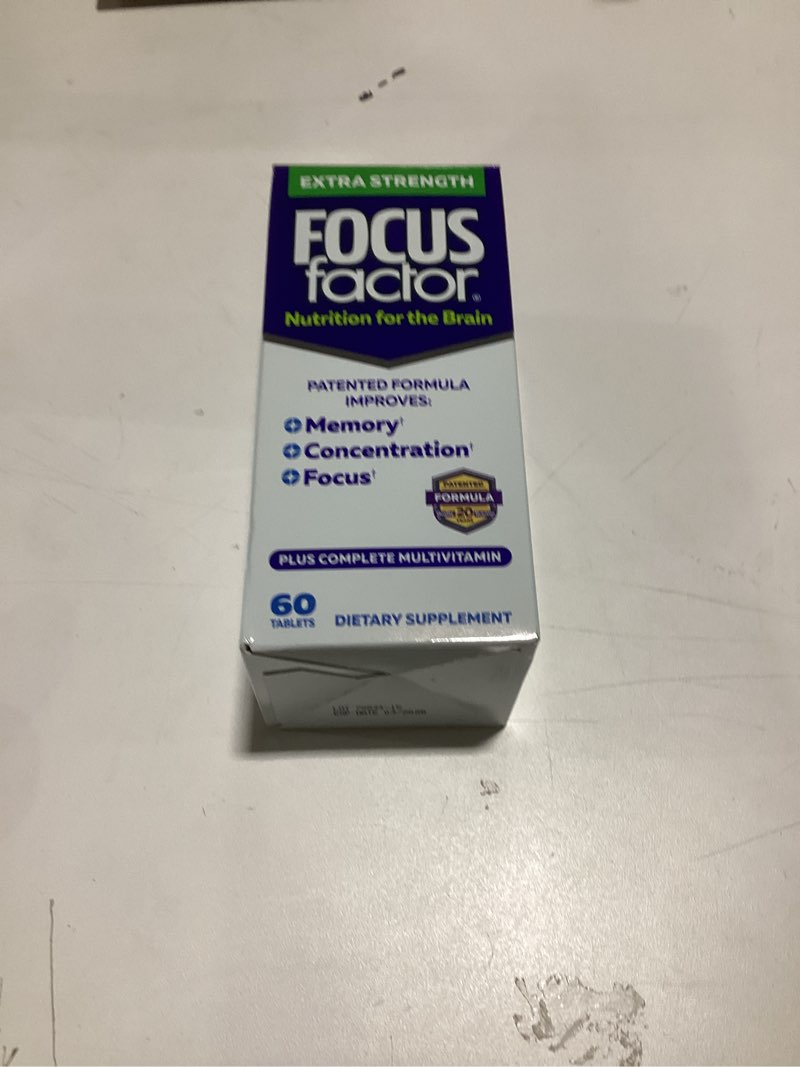 Focus Factor Extra Strength Tablets for Brain Health, 60 Ea, 60Count
