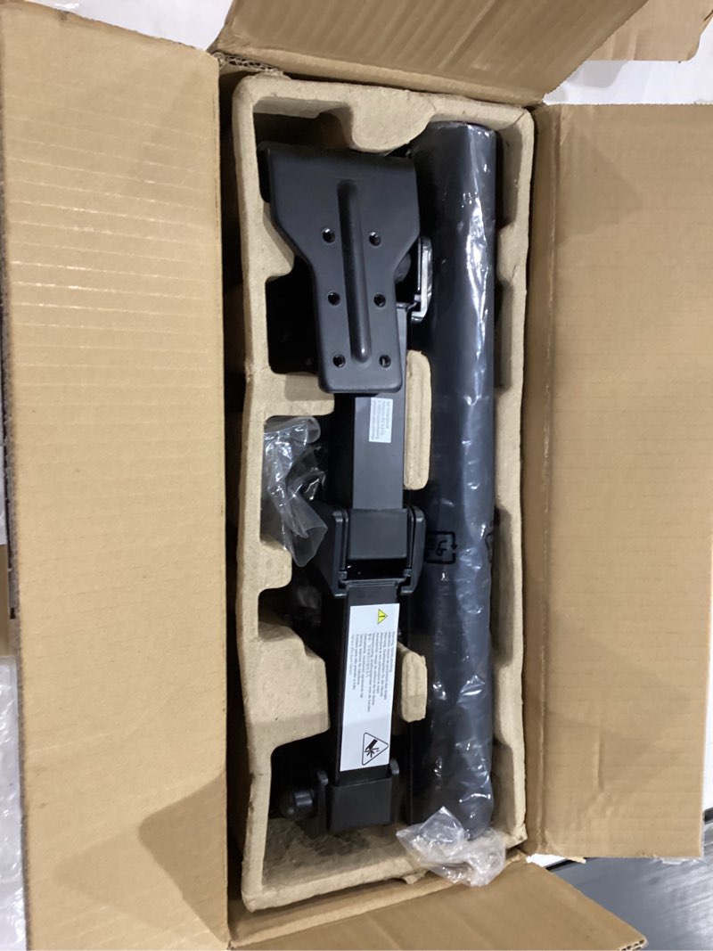 Condition photo showing New/Like New for Amazon Basics Single Computer Monitor Stand with Tilt and Rotation, Height Adjustable VESA Desk Arm Mount, Steel, 30 inches, Black